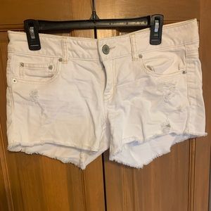 White American Eagle jean shorts, size 8